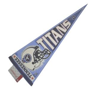 VTG NOS WinCraft Tennessee Titans Pennant NFL Helmet Felt USA Deadstock Y2K 2000